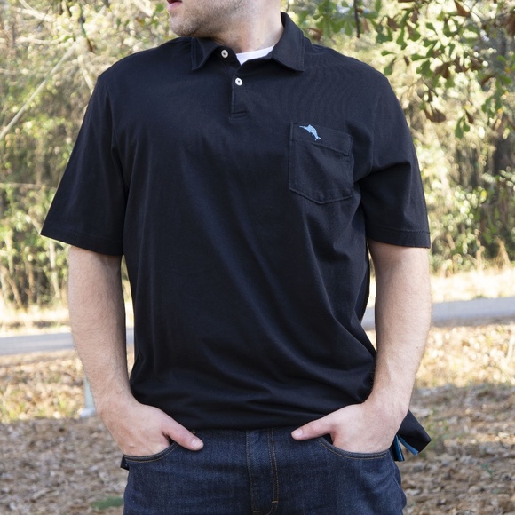 Tommy Bahama Other - Tommy Bahama Swordfish Pocket Polo (BLACK)